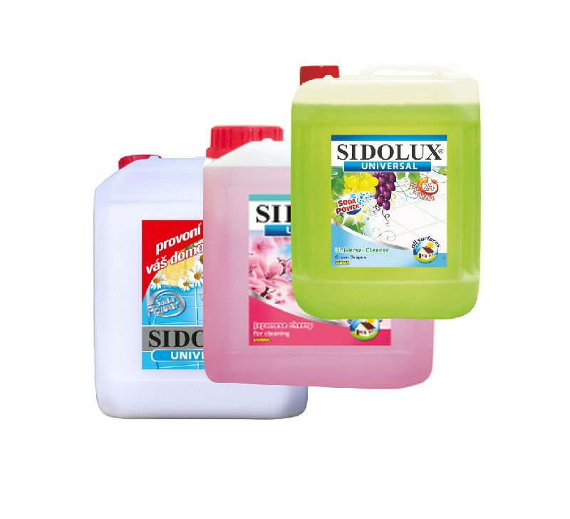 SIDOLUX UNI SODA POWER marseillské mýdlo set 3x5L - různé vůně